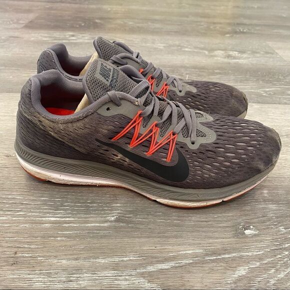 Nike Winflo Grey Athletic Shoe Women 10 - Picture 3 of 7